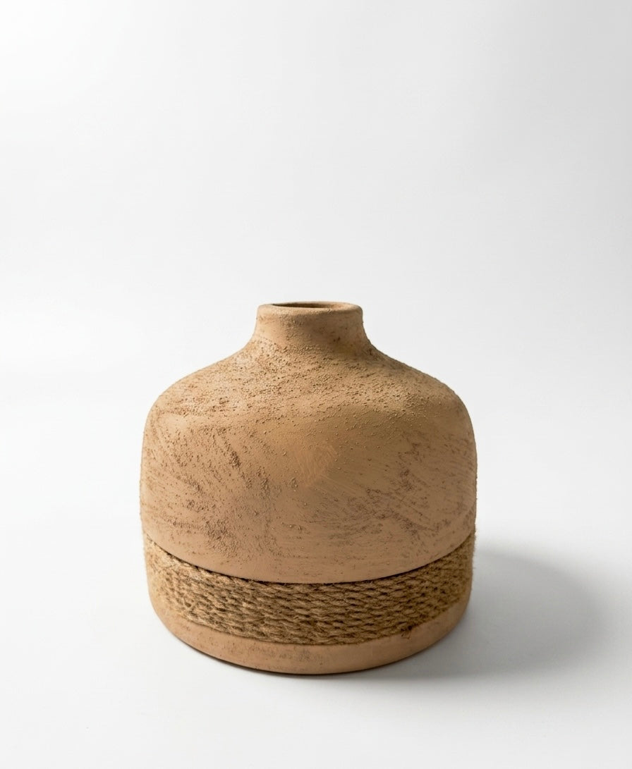 Blush Seagrass Wrap Vase