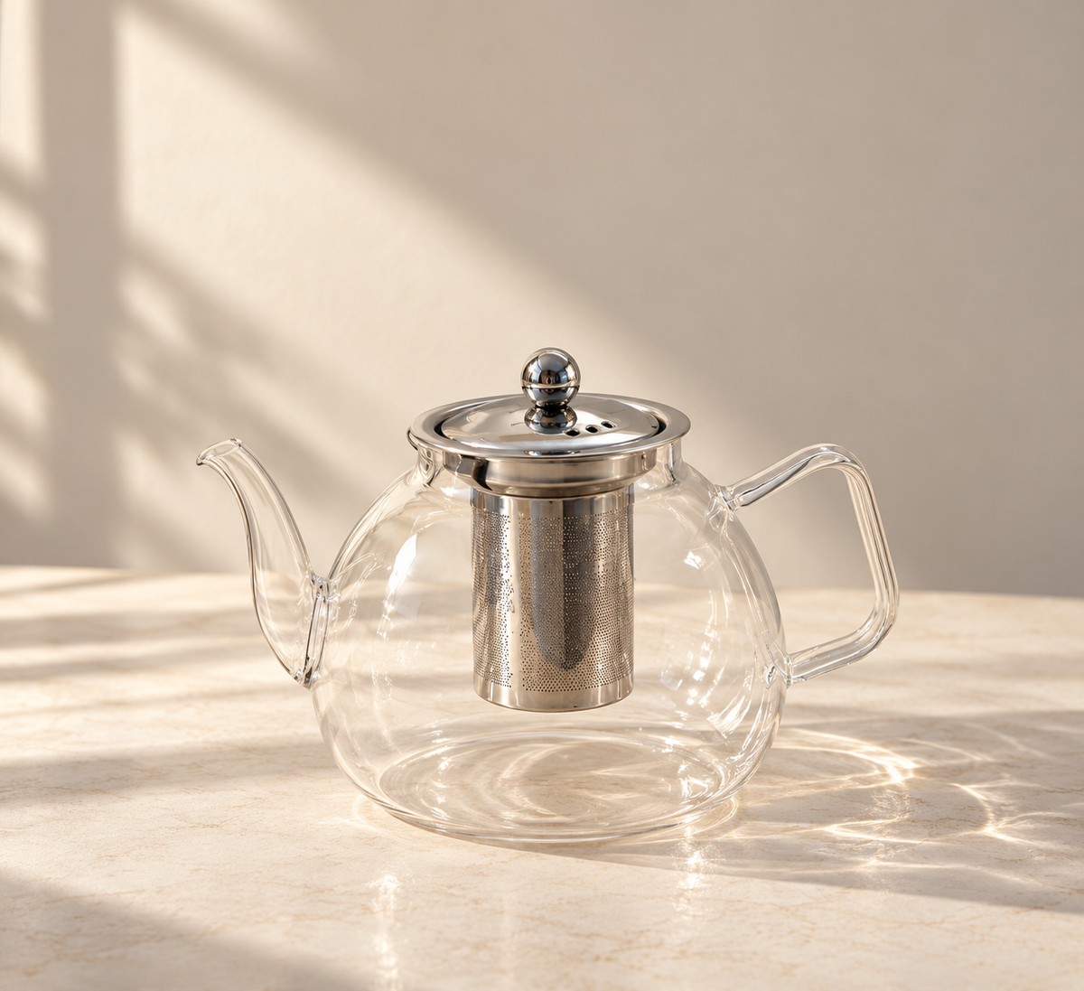 Classic Glass Teapot with Stainless Steel Infuser – 1.15 L