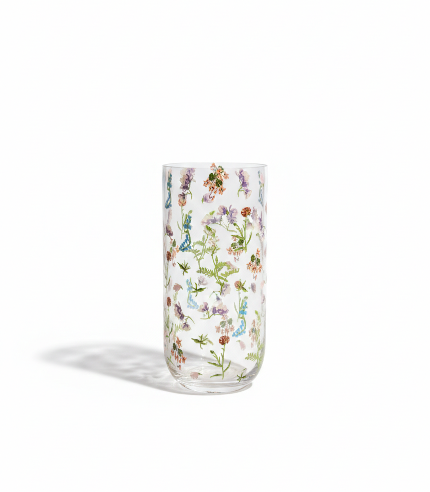 Meadow Bloom Glass Vase