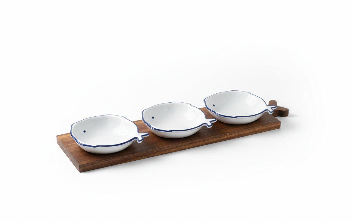 Fish-Shaped Serving Set