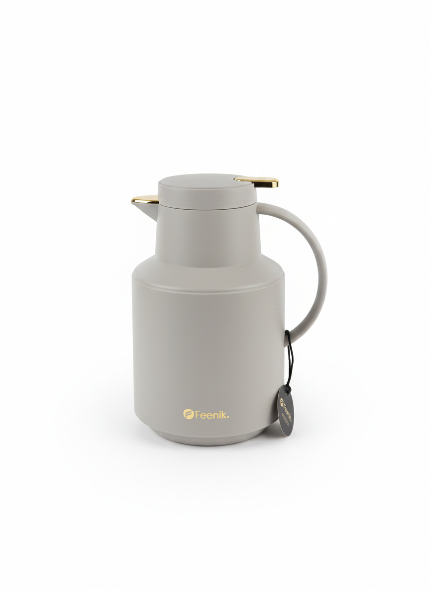 Insulated Thermal Jug with Gold Accents 1.5L