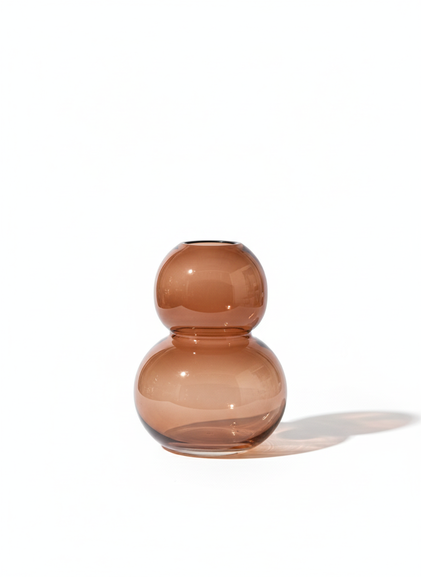 Amber Glass Vase