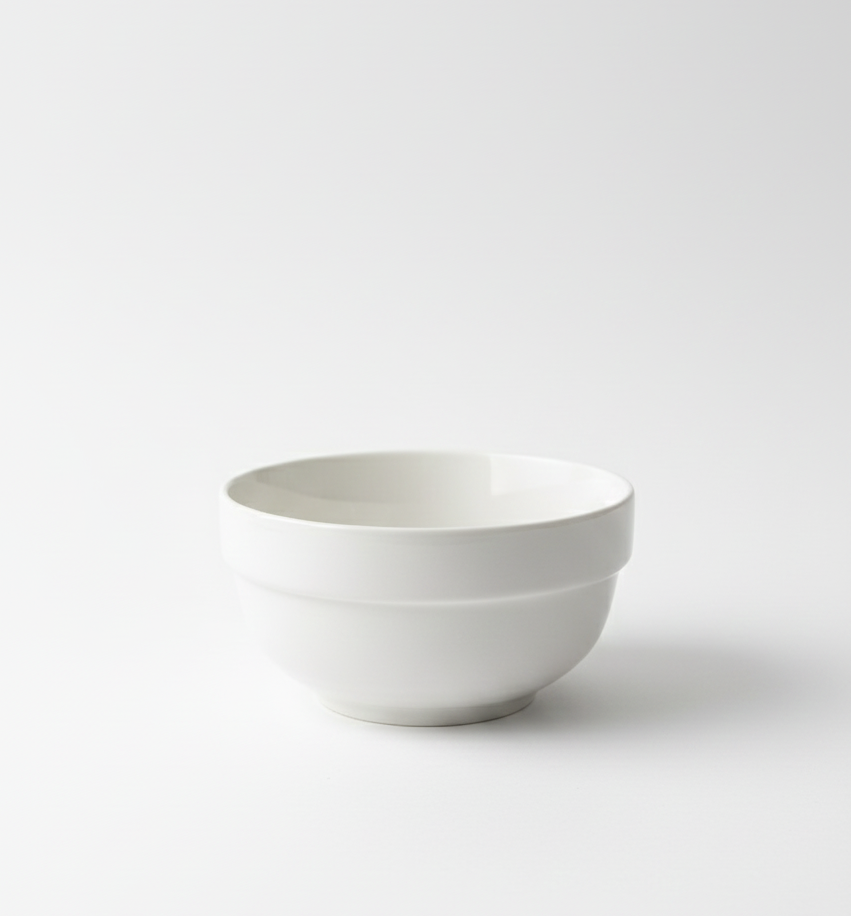 Classic White Ceramic Bowl