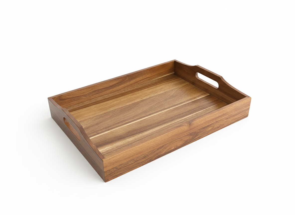 Wooden Rectangular Tray