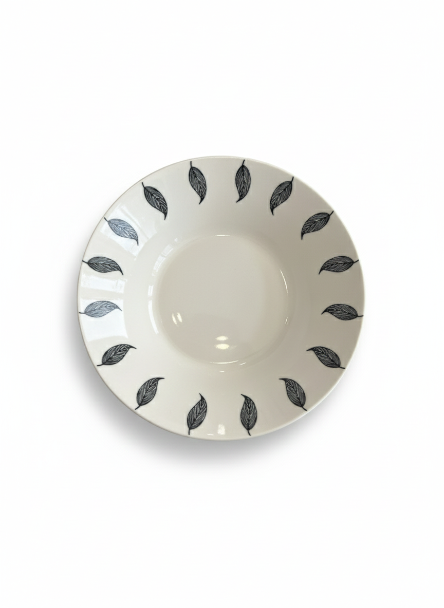Ceramic Leaf Plate Set (36 Pieces)