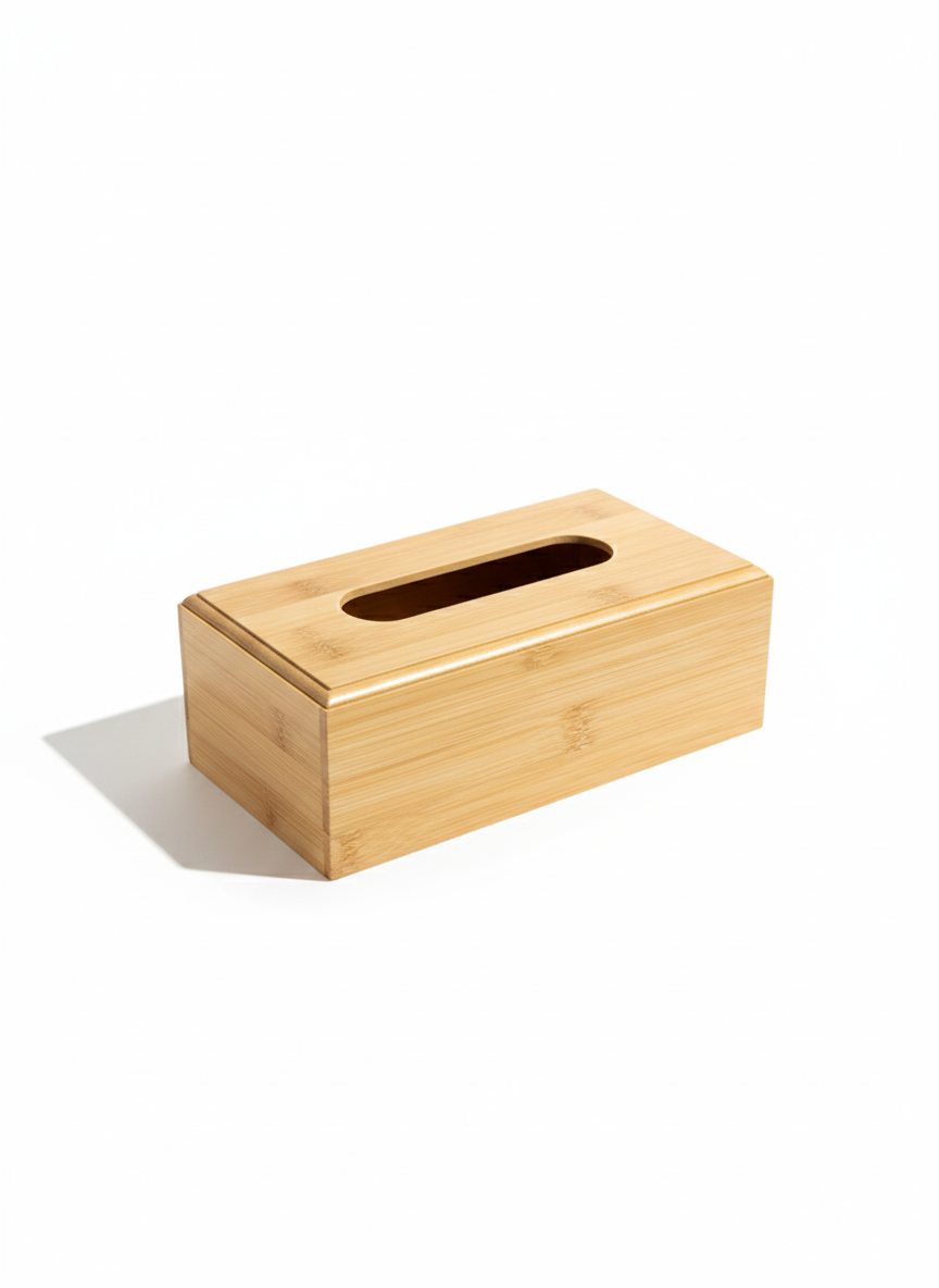 Bamboo Tissue Box Cover