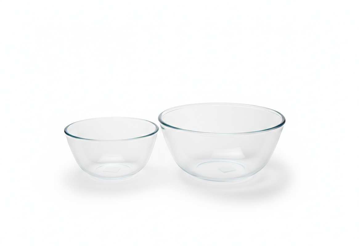 Glass Mixing Bowl (Available in Two Sizes)