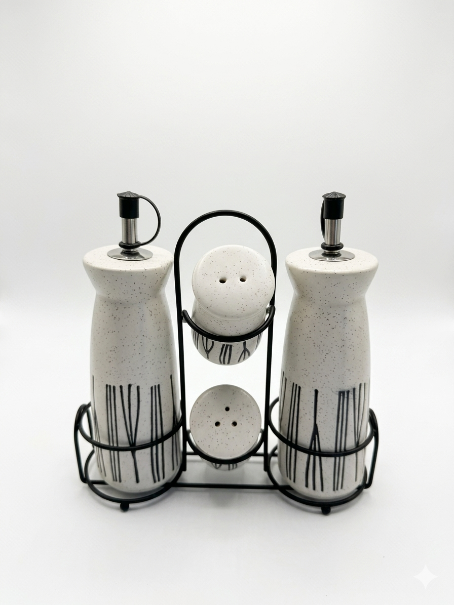 Tabletop Condiment Set BW
