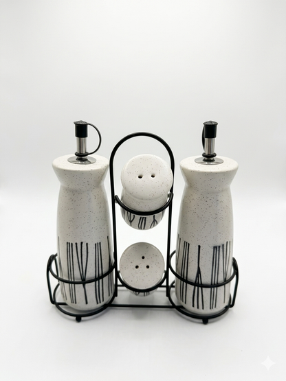 Tabletop Condiment Set BW