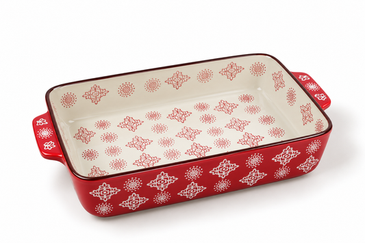 Heritage Red Ceramic Baking Dish