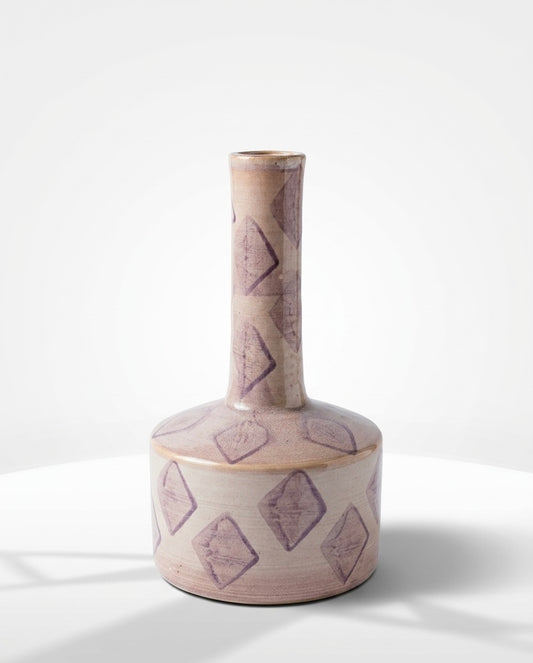 Blush Geometry Ceramic Vase