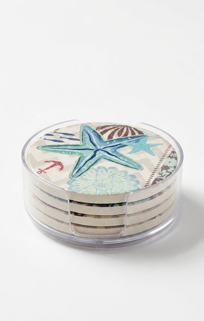 Coastal Coasters Set (4 Pieces)