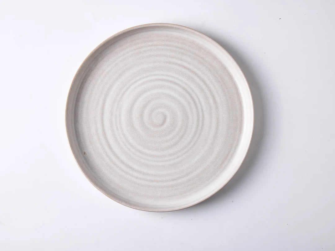 Dosthoff Spiral Ceramic Beige Plate – 21 cm
