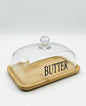 Clear Glass Butter Dish
