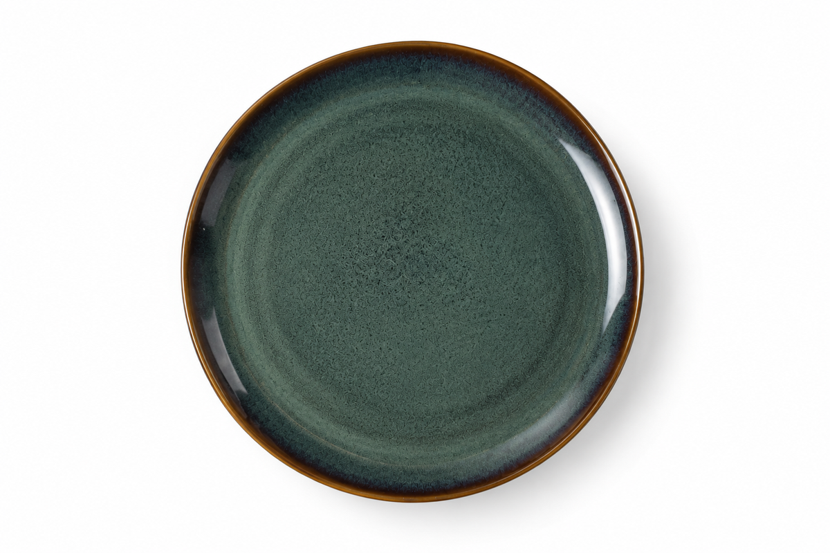 Dosthoff Ocean Green Glazed Ceramic Side Plate - 21.5 cm