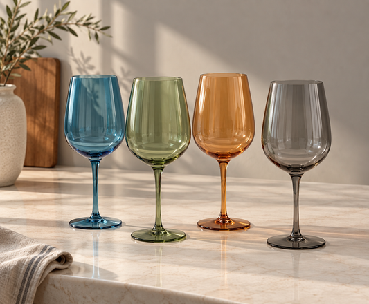 Lumière Colored Wine Glasses - 4 Glasses