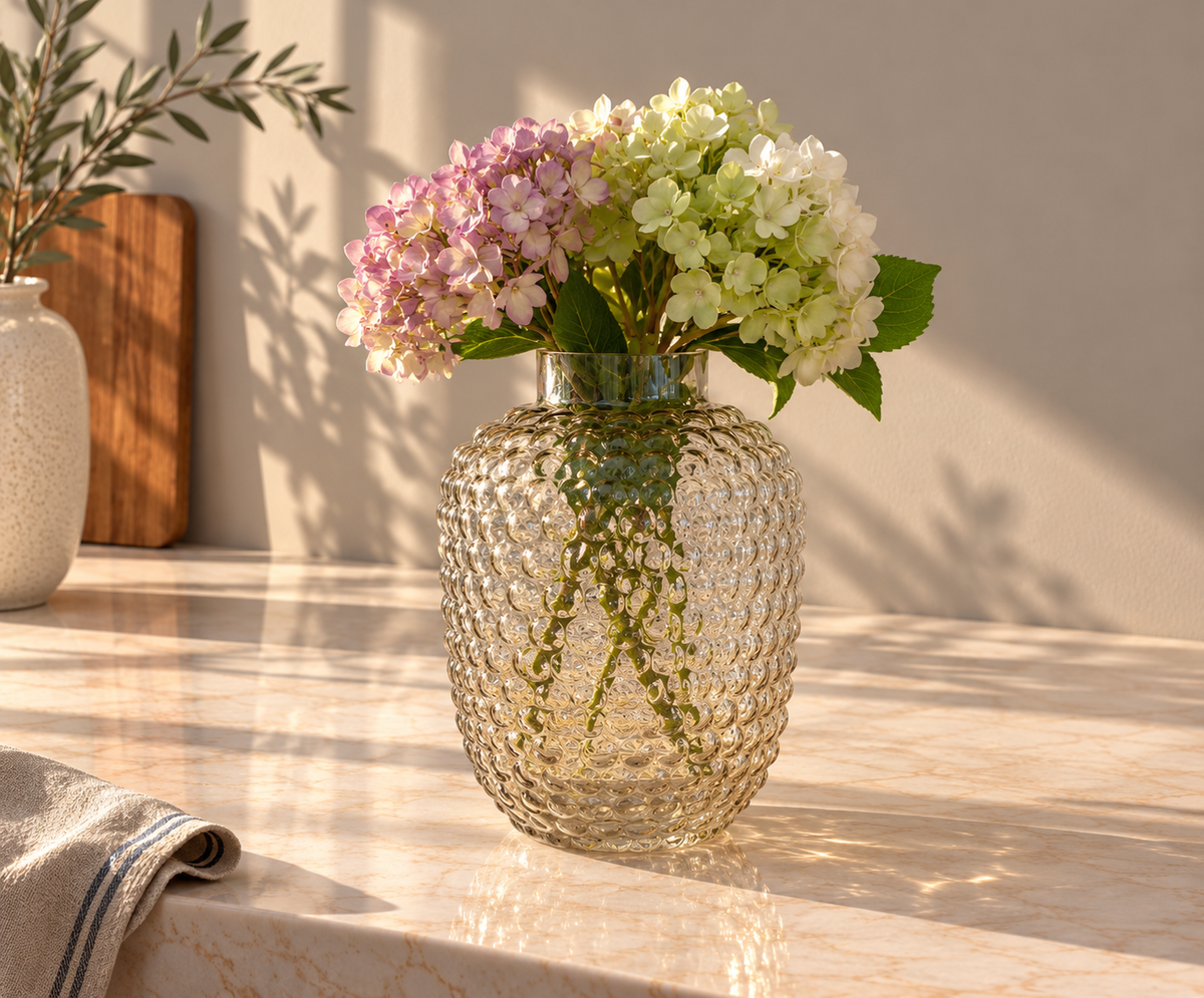 Aurelia Textured Glass Vase