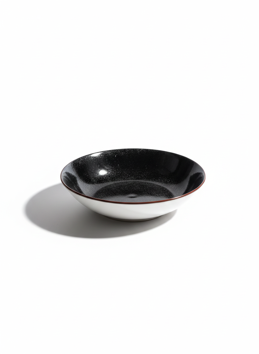 Black Speckled Ceramic Plates