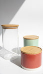 Storage Jars with Bamboo Lids (Set of 3)