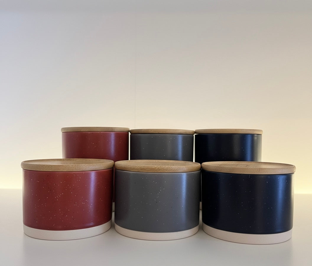 Ceramic Storage Jars (Set of 6)