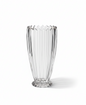 Ribbed Crystal Glass Vase