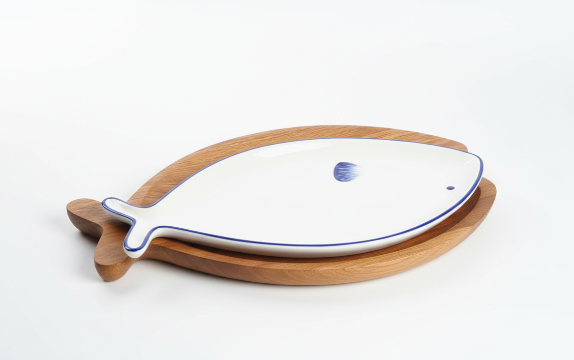 Fish-Shaped Plate
