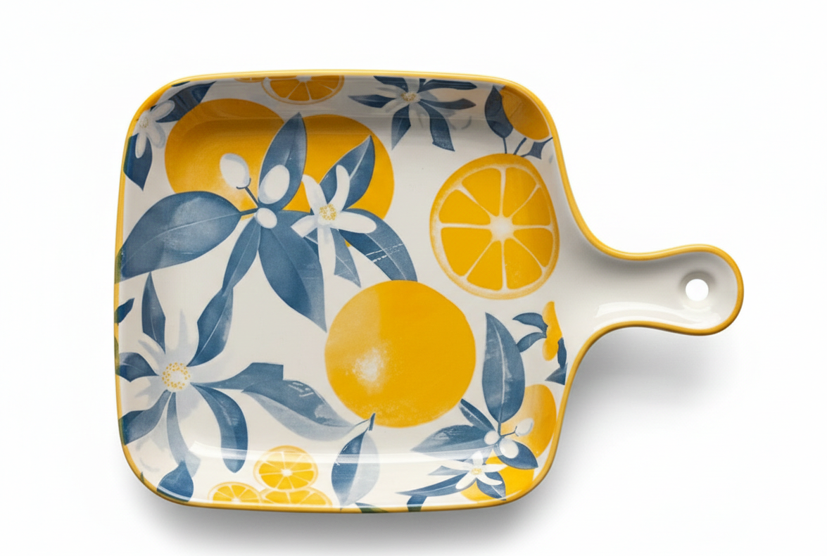 Ceramic Pattern Serving Plate