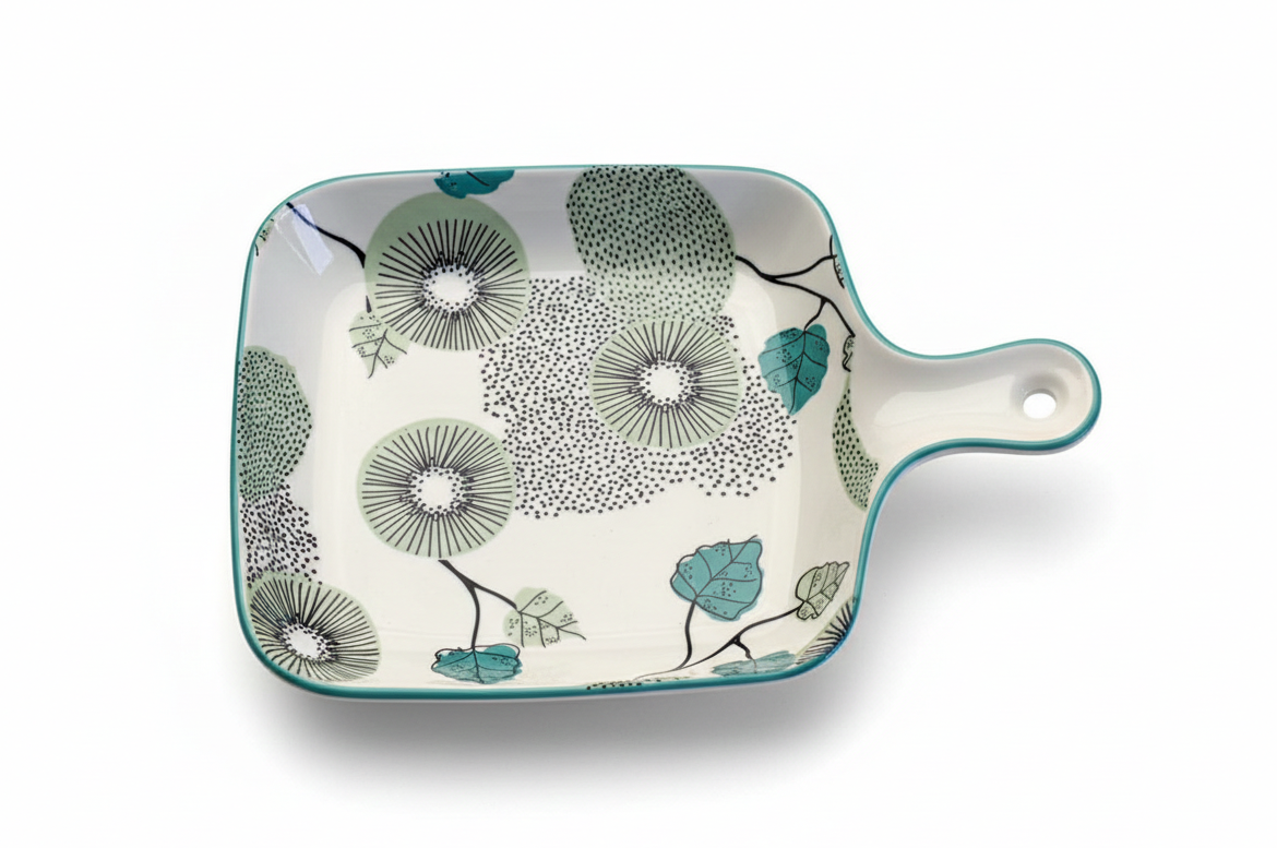 Ceramic Pattern Serving Plate