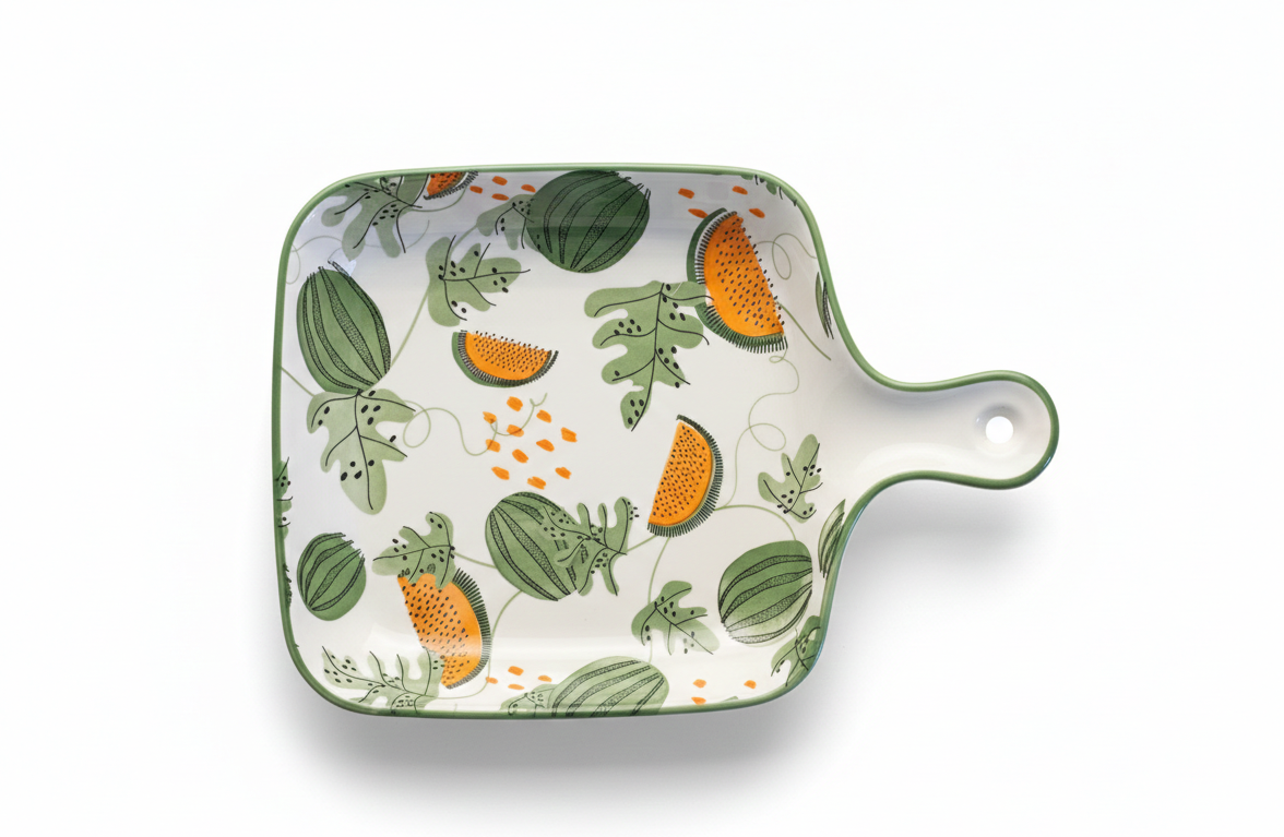 Ceramic Pattern Serving Plate