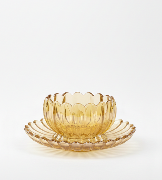 Amber Bloom Bowl Set (6 Pieces)