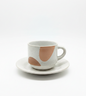 Terra Ceramic Coffee Cup & Saucer (1 Piece)