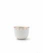 Ivory Coffee Cup with Gold Rim (12 Pieces)