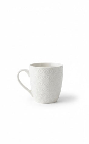 Textured White Mug
