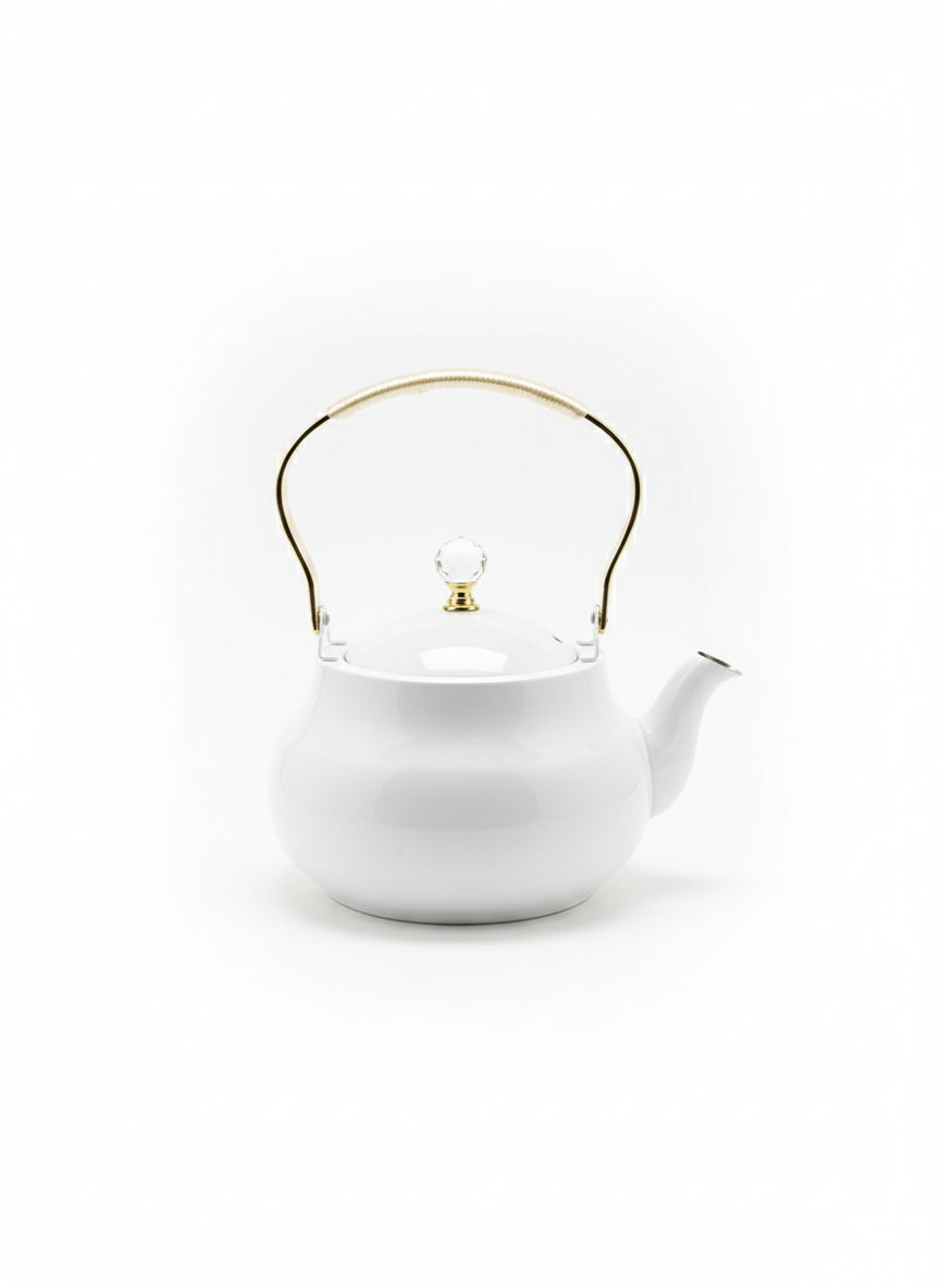 Gloss Tea Kettle with Gold Accents 1.5L