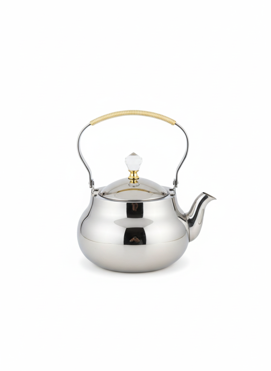 Gloss Tea Kettle with Gold Accents 1.5L