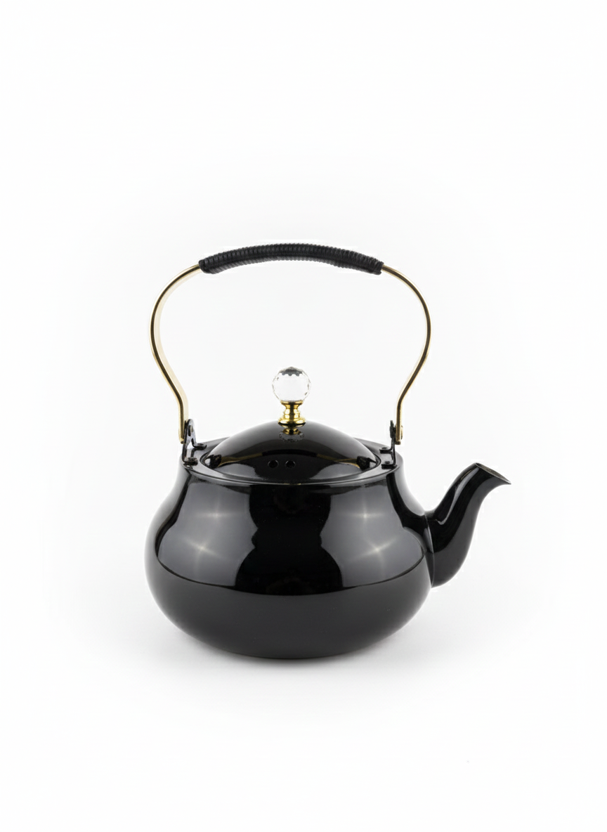 Gloss Tea Kettle with Gold Accents 1.5L