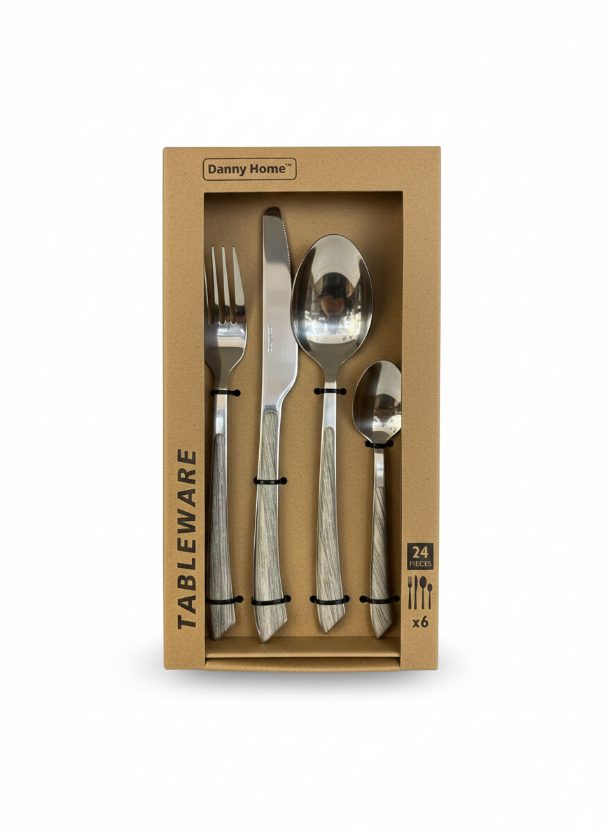 24-Piece Stainless Steel Cutlery Set