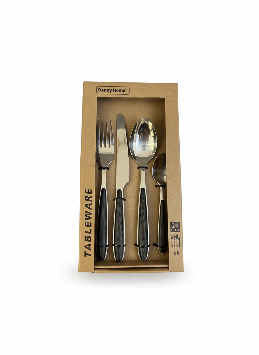 24-Piece Stainless Steel Cutlery Set