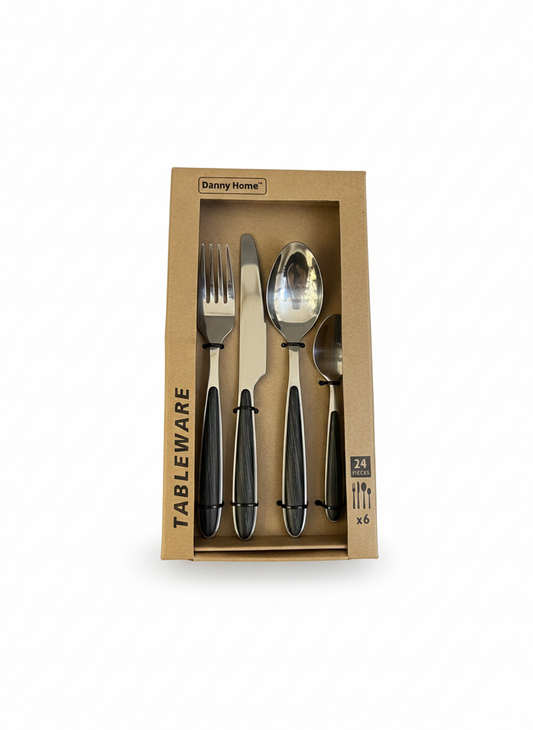 24-Piece Stainless Steel Cutlery Set