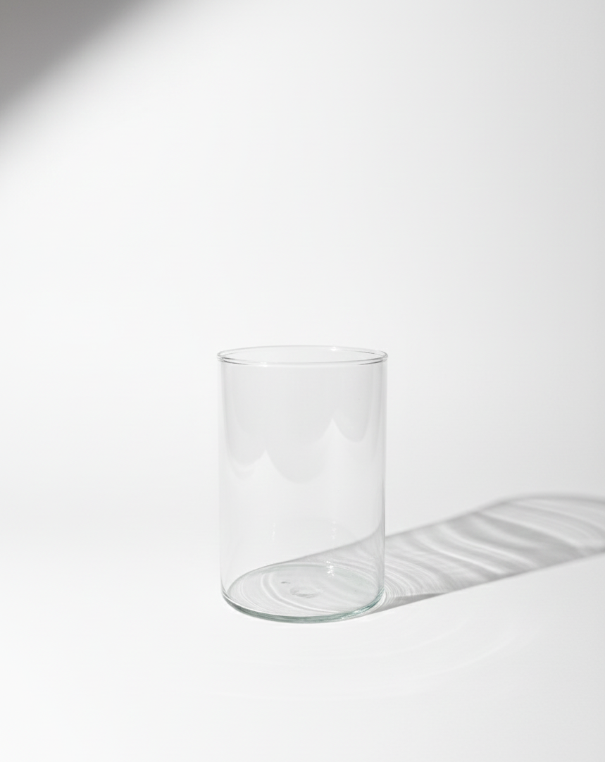 Clear Glass Cylinder Vase