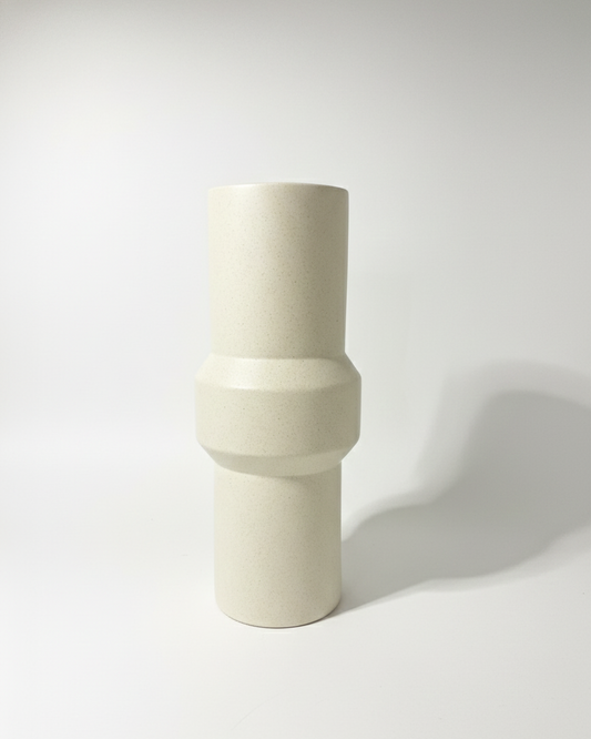 Ivory Geometric Vase
