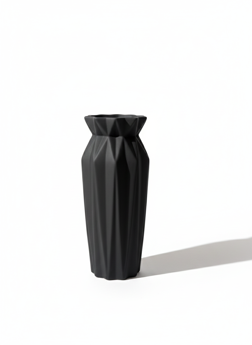 Ceramic Faceted Vase