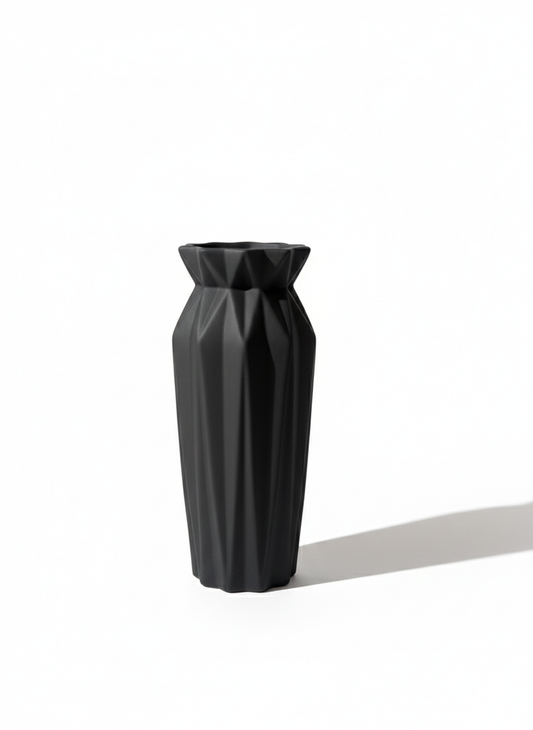 Ceramic Faceted Vase