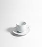 Classic White Coffee Cup & Saucer (6 Pieces)