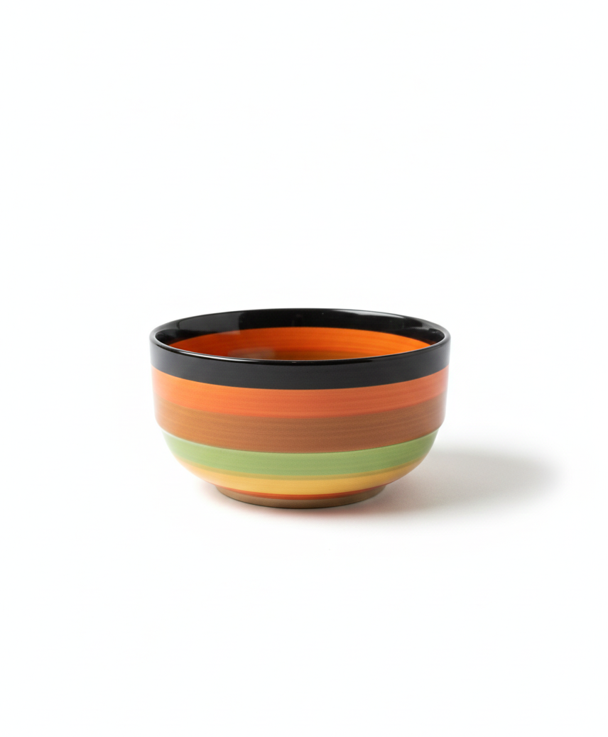 Sunset Stripe Bowl