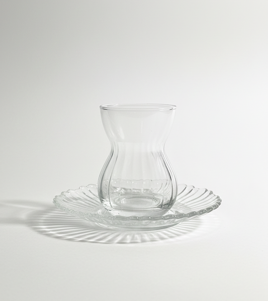 Silhouette Tea Cup & Saucer (6 Pieces)