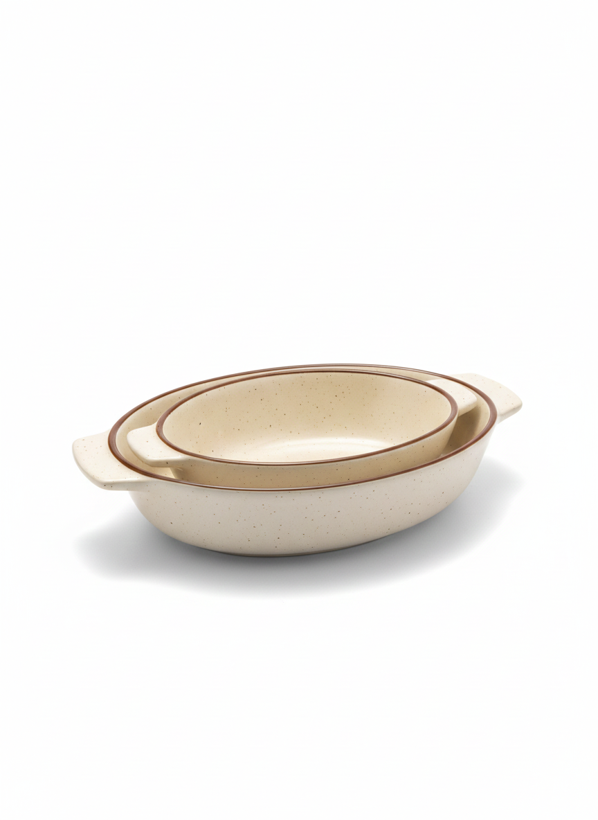 Ceramic Serving Dish with Handles
