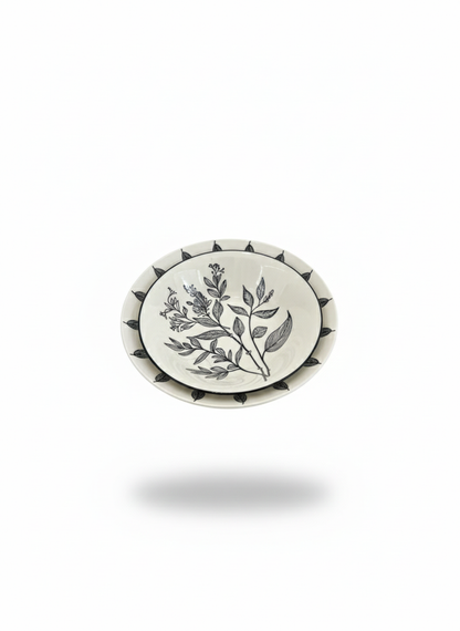 Ceramic Leaf Plate Set (36 Pieces)