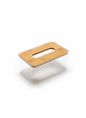 Clear Tissue Box with Bamboo Lid