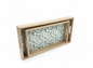 Wooden Serving Trays with Botanical Base (Set of 2)